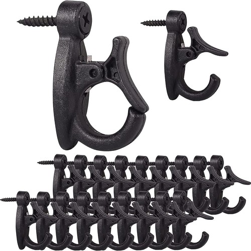 Lewufe Outdoor String Lights Hooks, Screw Hooks for Hanging Christmas Lights