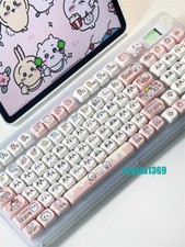 Cartoon Chiikawa Keycaps 131 Keys PBT Keycaps for Mechanical Keyboard Full Set