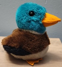 VTG R. Dakin 1977 Plush Mallard Duck 5.5  Ground Nutshell Filled Stuffed Animal