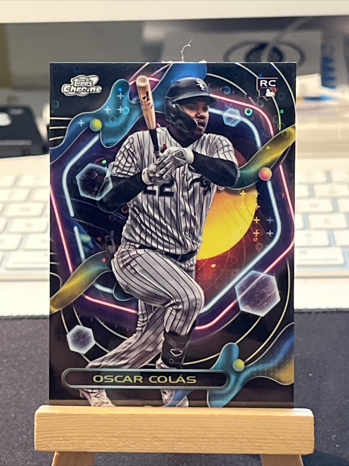 2023 TOPPS CHROME COSMIC ROOKIE BLACK ECLIPSE OSCAR COLAS RC /10 RARE!!