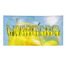 Vinyl Banner Multiple Sizes Lemonade with Background with B Restaurant and Food