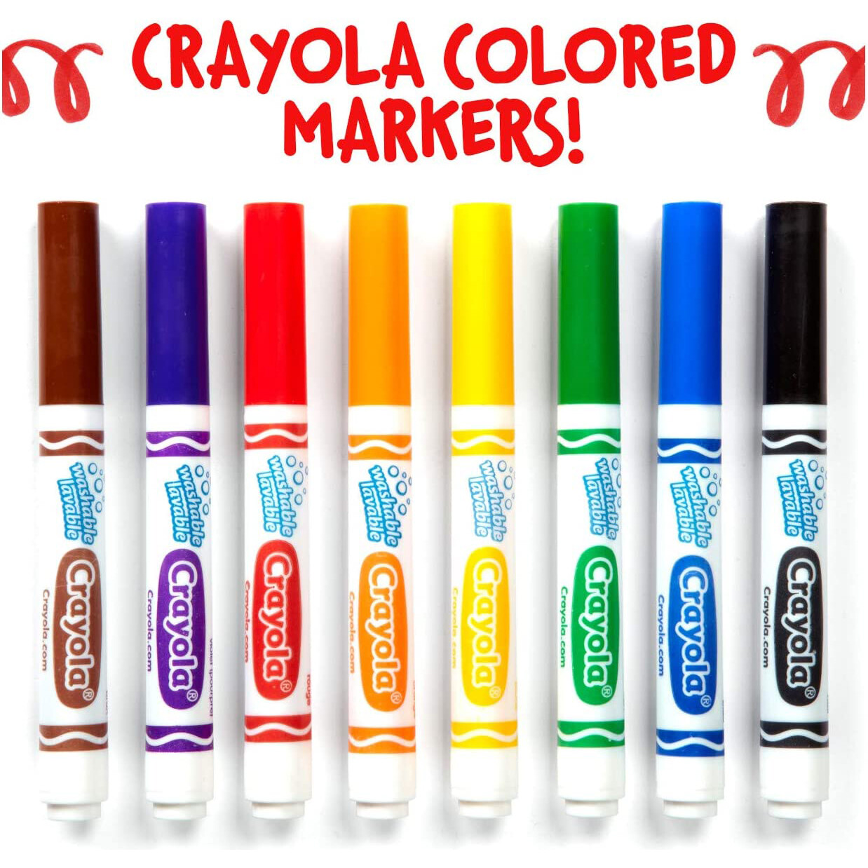 Crayola Washable Markers Violet Purple (12ct), Kids Broad Line