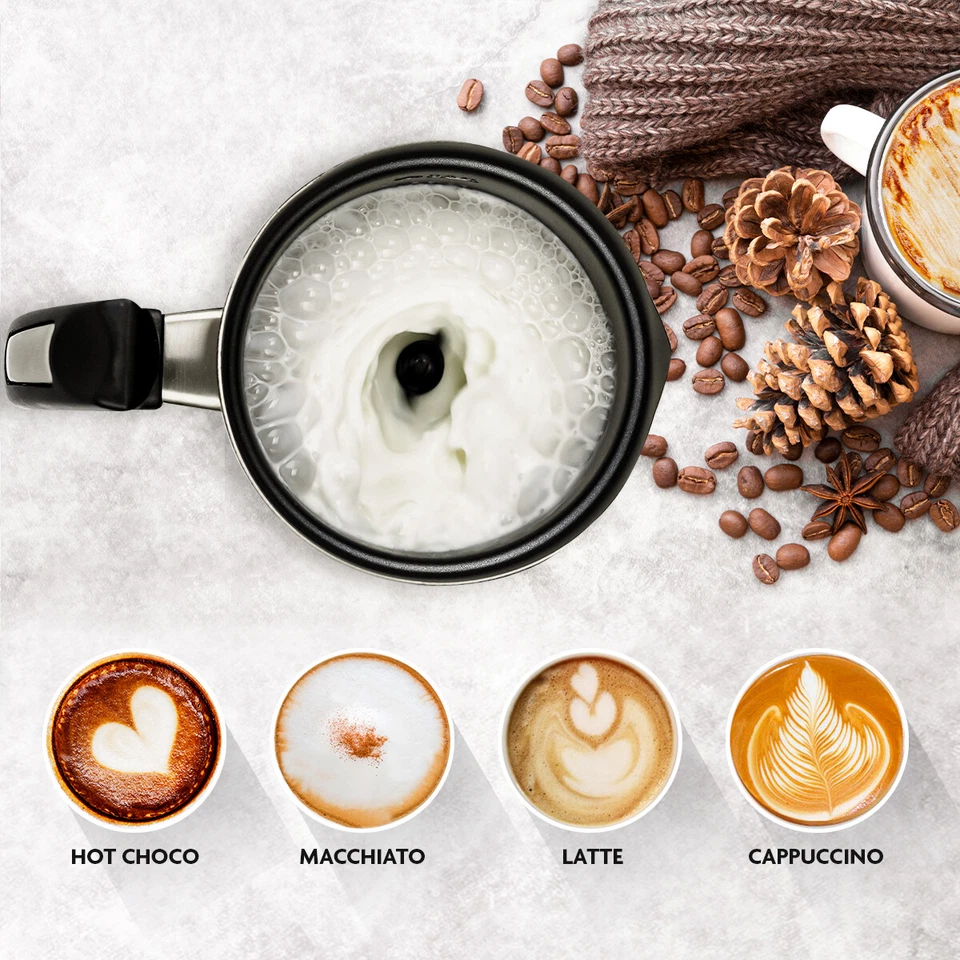 Espumador eléctrico de acero inoxidable con aislamiento de doble pared Ovente cepillado FR3608BR Foto 3 de 4