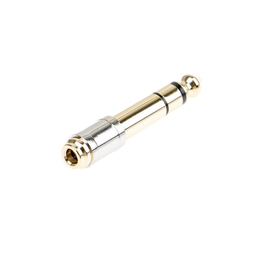 6.35mm To 3.5mm Converters 1/4" Male 1/8" Female Jack Headphone Audio Adapter - Zdjęcie 6 z 9