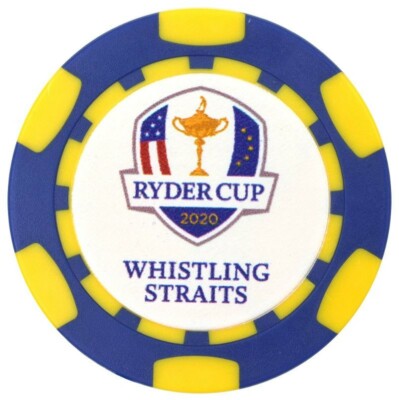 2020/21 43rd RYDER CUP (Whistling Straits) -BLUE/YELLOW- Poker Chip