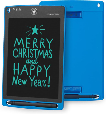LCD Writing Tablet 8.5'' Electronic Drawing Pad Kids Doodle Board Memo Blue