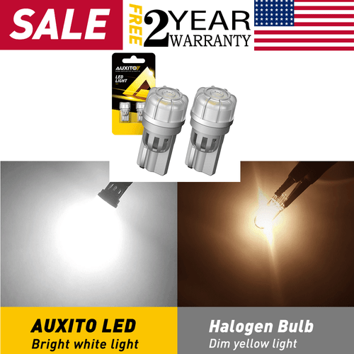Where Is AUXITO Located In USA 8-Pack 194/168 LED Bulbs - 6000K Bright White Interior Car Lights Reverse Light