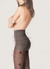 Light Support Pantyhose 40 Denier Graduated Compression 5-7.9 mmHg