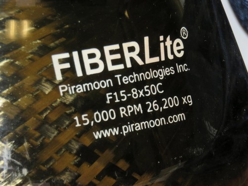 THERMO PTI Piramoon FiberLite F15-8x50c 15,000 RPM Fixed Angle Rotor - Pristine! - Picture 4 of 13