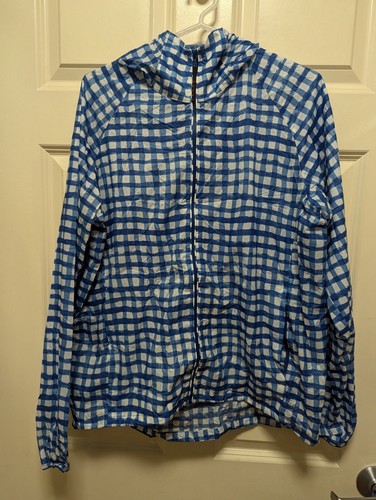 MARNI x UNIQLO HTF Hand-Paint Print Packable Windbreaker Men's Jacket S Blue
