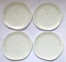Rader Porcelain Heart Bon Appetit Appetizer Plates Set of 4