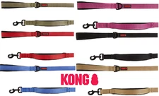 KONG Dog Leash Padded Durable Traffic Handle 4 Ft. Long 1" Wide Assorted Colors!