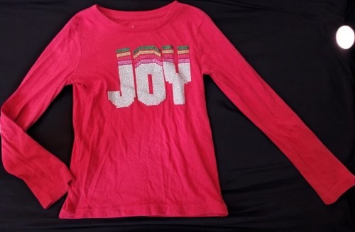 * CIRCO Red Sparkly Joy Holiday Long Sleeved Top Girls Size 6 6X - Picture 3 of 3