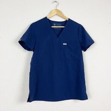 Figs Blue Catrina One Picket Scrub Top Size Small