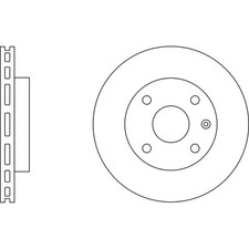 Apec Blue Brake Disc Front SDK6395 - Fits Chevrolet / Daewoo Lacetti and Nubira