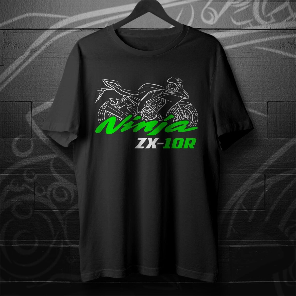 Kawasaki Ninja ZX-10R 2004-2025 - Motorcycle T-Shirt for Kawasaki Ninja ZX-10R 2004-2025 - Motorcycle T-Shirt for
