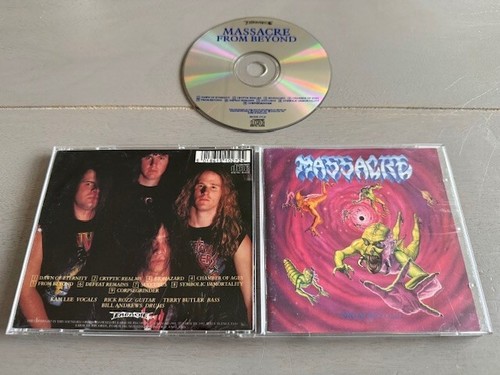 MASSACRE - FROM BEYOND ORG 1.PRESS CD UK 1991 DEATH,SLAYER,OBITUARY,SADUS