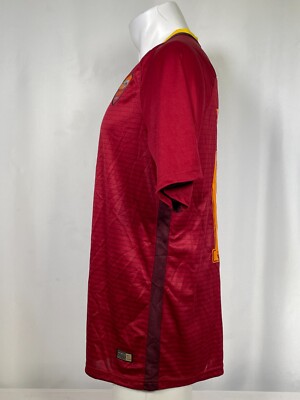 Daniele De Rossi #16 AS Roma 2016 Nike Home Soccer Jersey Men's XL
