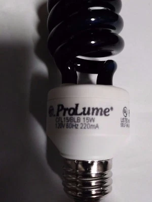ProLume CFL15/BLB (109270) Black light Blue 15W Medium Base Party Light New