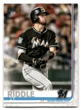J.T. Riddle 2019 Topps Baseball #607 Miami Marlins
