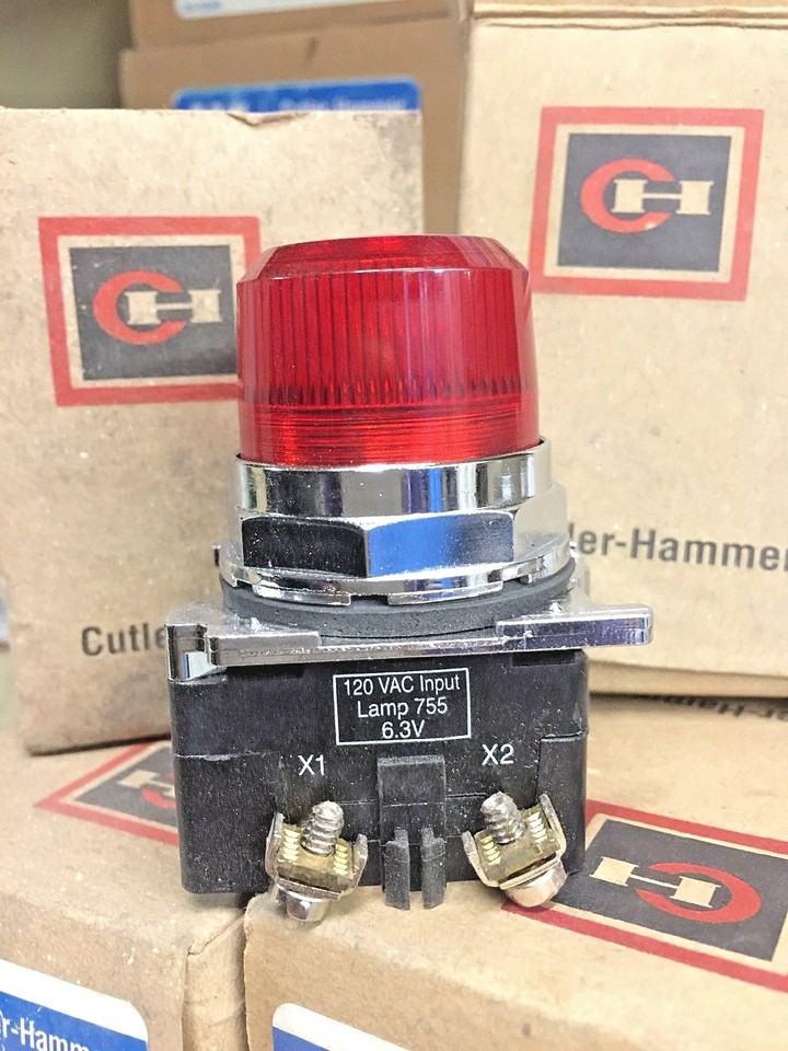 Eaton 10250T34R 30mm Assembled Indicator Light, Red | eBay