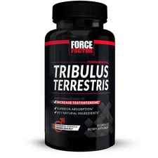 Force Factor Tribulus Terrestris 1000mg 45% Saponins Safe Testosterone Booster