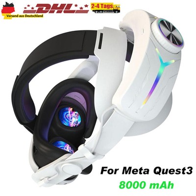 Headset Strap für Meta Quest 3 mit 8000mAh Akku RGB Elite Strap für Quest 3