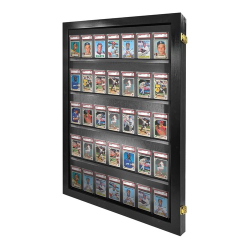 Schwarze Oberfläche bewertet Baseball Karte Vitrine PSA Beckett 35 tief PSA - Bild 9 von 9