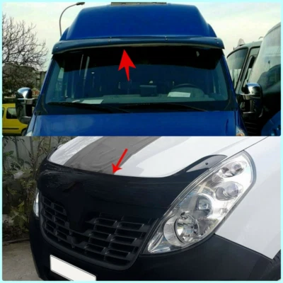 NEWLOOK Sun Visor & Bonnet Protector Stone Deflector 2 Pcs FITS R. Master 2014-2018