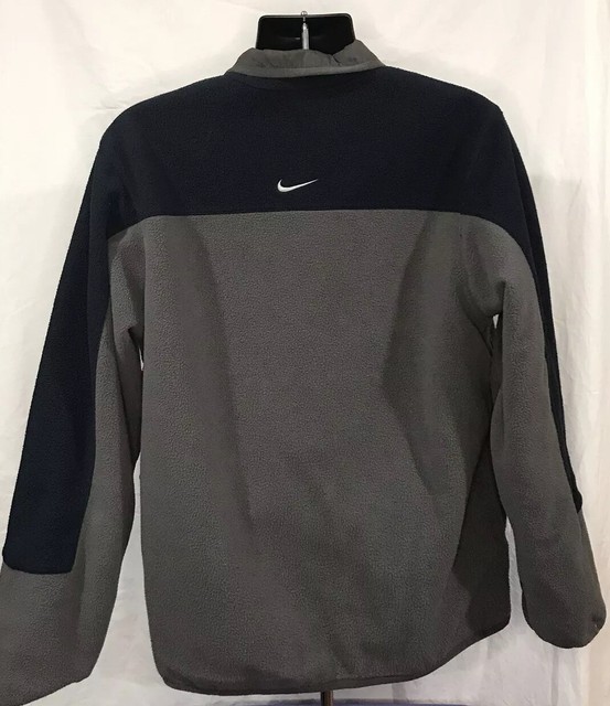 Nike Athletic Dept Jacket M Green Gray Reversible Gray Navy Nylon