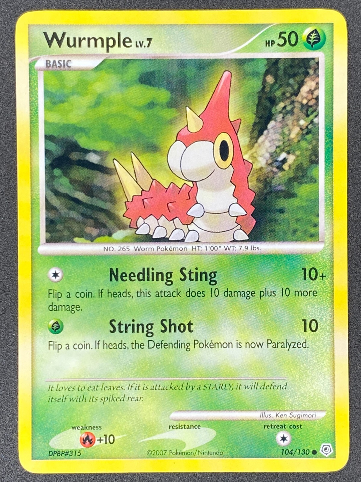 Pokémon Wurmple 104/130 DP Diamond & Pearl LP/NM