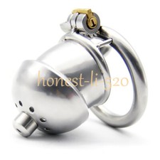 Stainless Steel Urethra Plugs Male Chastity Device Bird Lock Chastity Cage