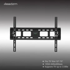 Universal Table Top TV Stand Base with Wall Mount for 32-70" TVs Spirit Level