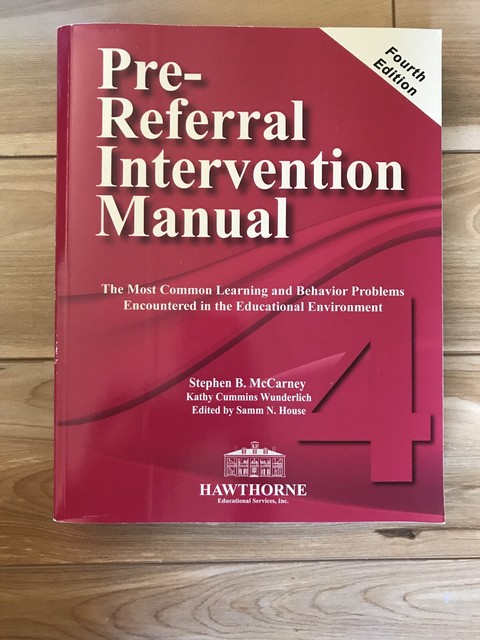 Pre Referral Intervention Manual