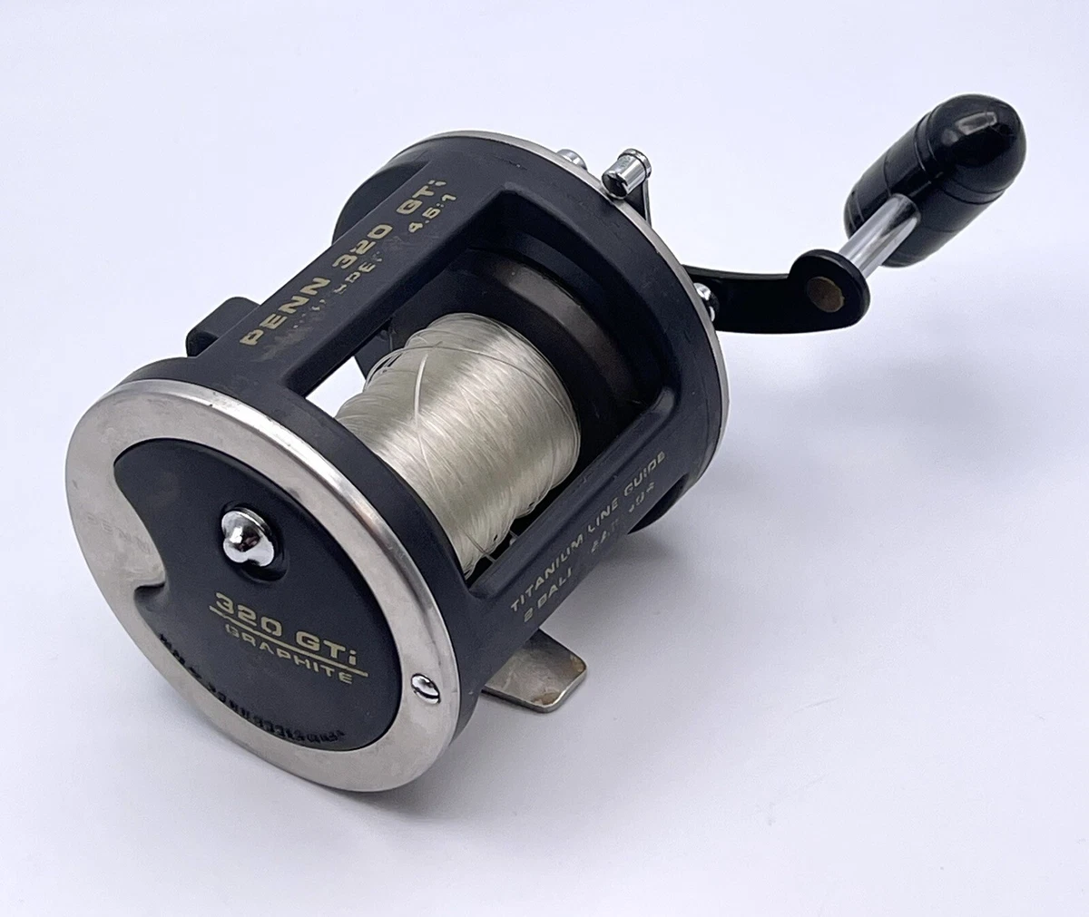 Penn 320 GTI Super Level Wind Graphite High Speed Fishing Reel 4.5:1