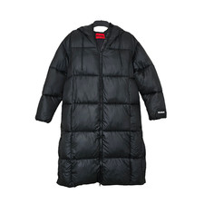 Hugo Boss Womens Fini Puffer Jacket Black Small Full Zip Hooded Padded