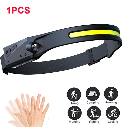 1-5x Waterproof COB Headlamp Night LED Motion Sensor Head Torch Headlight - Picture 21 of 26