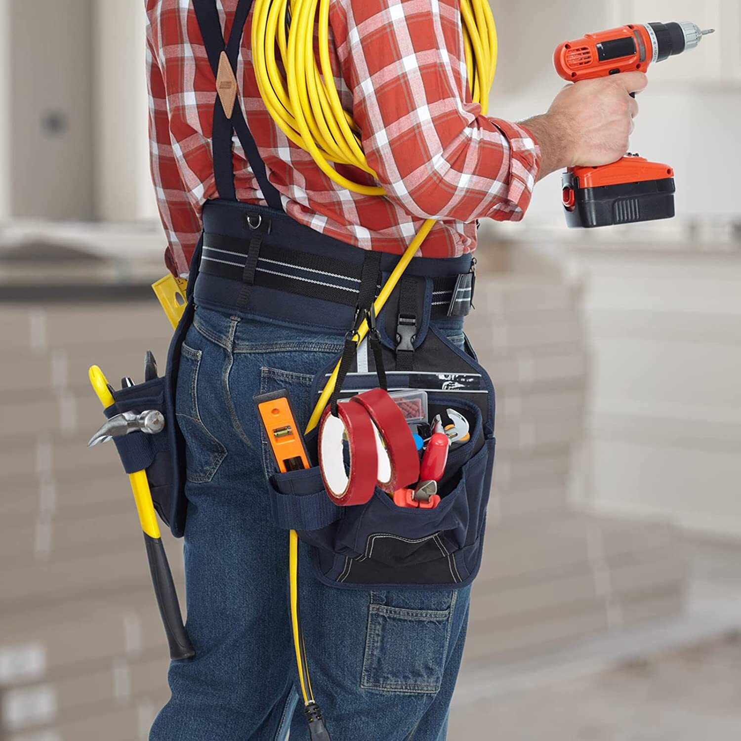 Electrical Tape Holder Strap Tape Measure Holder for Belt Tape Thong