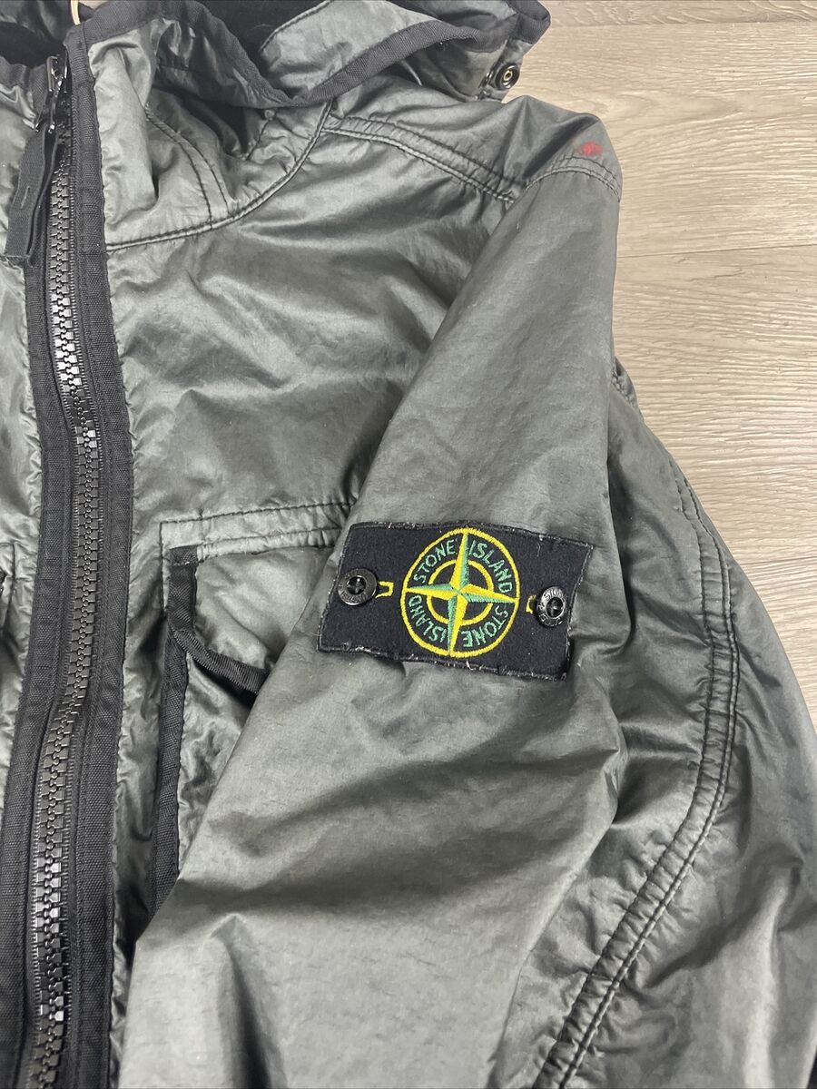 Stone Island Lamy Flock Jacket Size Medium Black Gray Nylon Stone Island Lamy Flock Jacket Size Medium Black Gray Nylon