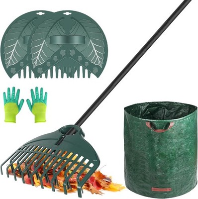 ORIENTOOLS Gartengeräte Set Gartenarbeitsset mit Rechen Garten 160cm, Laubrechen