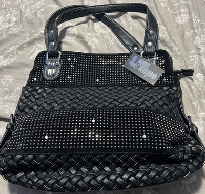 Latique With Sequin Studded Shoulder Bag Hobo Style Handbag Purse L