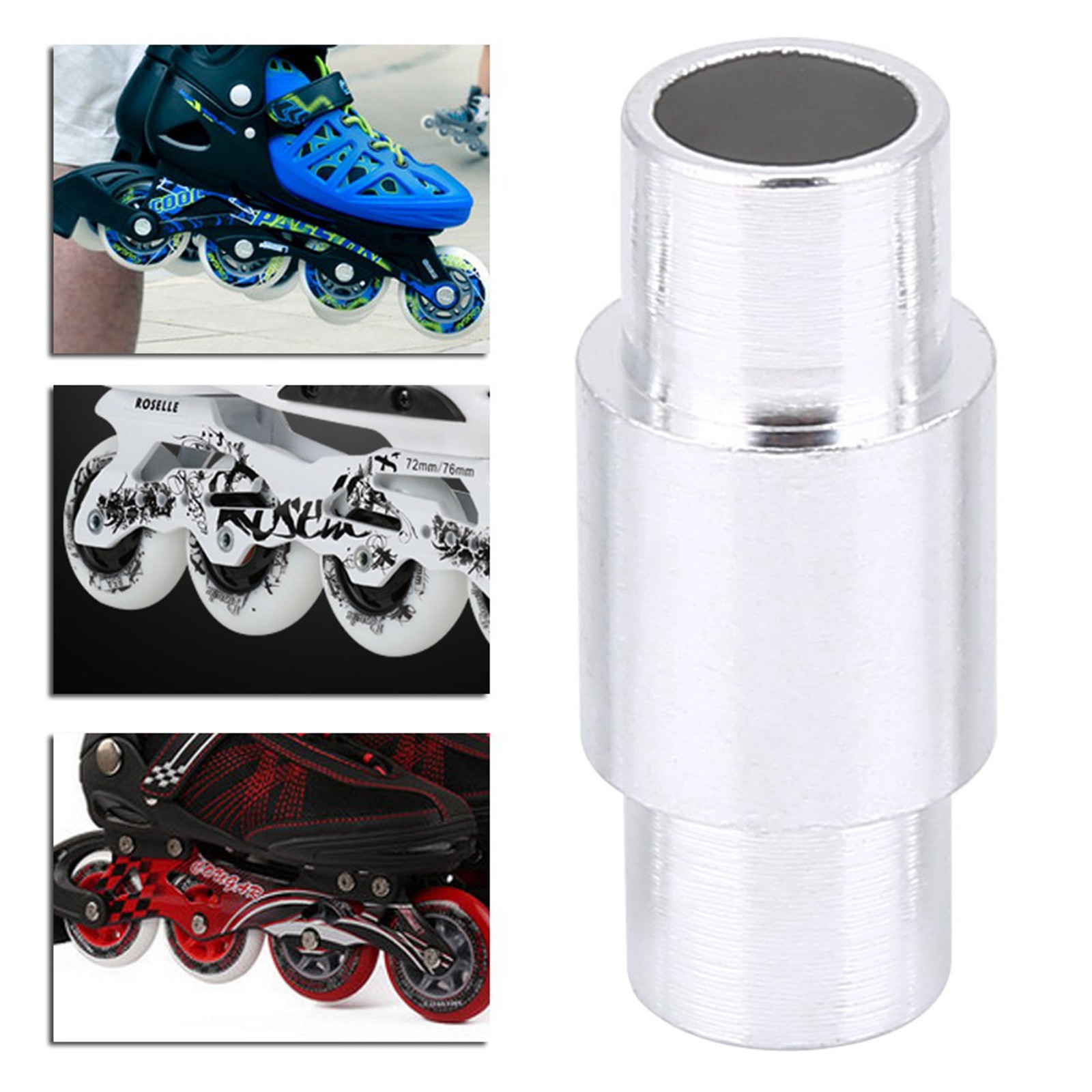 10pcs Skate Bearing Spacer Aluminium Alloy Smooth Motion For Inline Skating