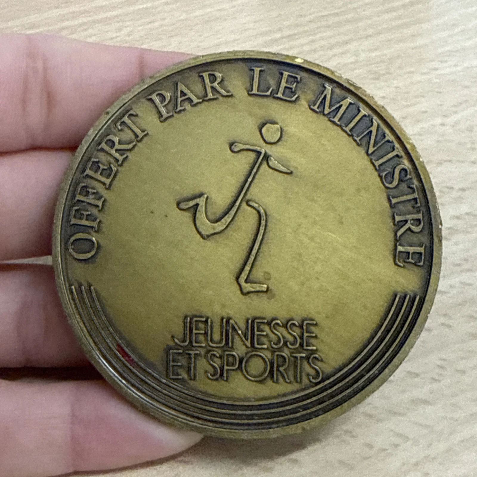 Médaille Offert Par Le Ministre Jeunesse Et Sports