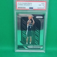 PSA 8 2018-19 Panini Prizm Lonnie Walker IV #251 Rookie Card / RC NEAR MINT NBA. rookie card picture