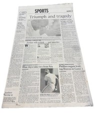 Morning Star Michael Jordan Retirement 10/7/1993 Vintage Printing Plate