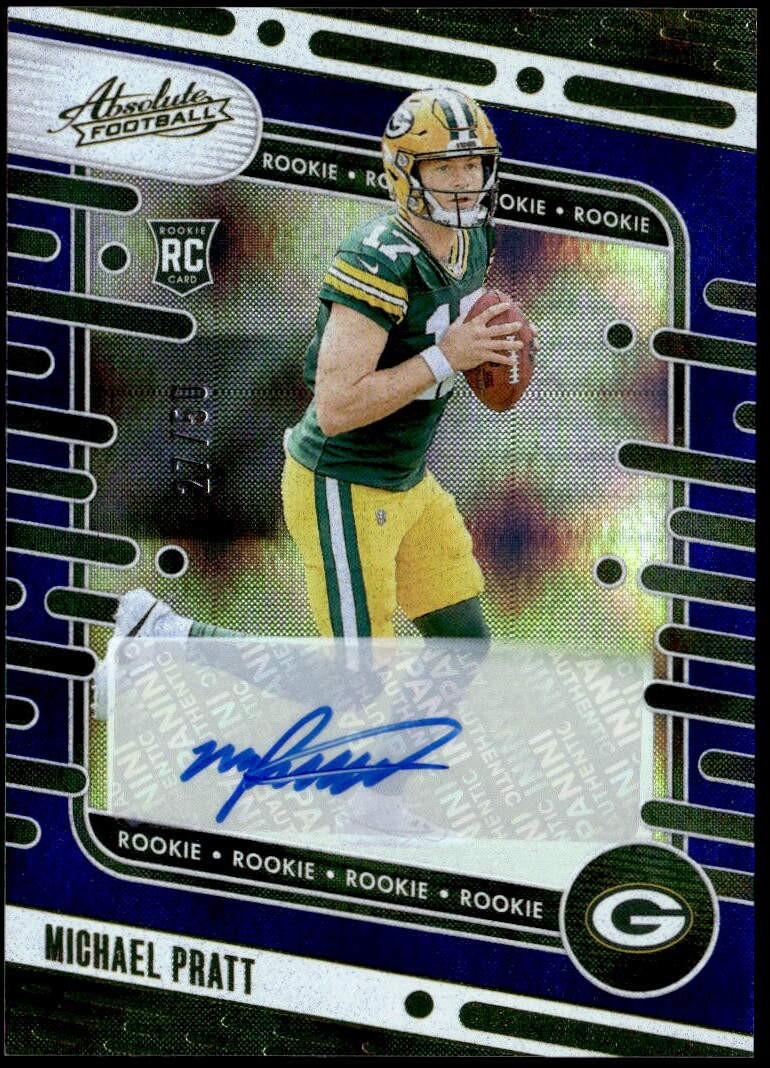 2024 Panini Absolute #200 Michael Pratt Rookies Blue Diamonds #/50 Auto E1