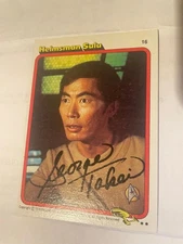1979 Star Trek The Motion Picture George Takei As Sulu Signed Card #16/Free SH!