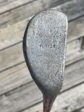 Vintage Kroydon Putter Aluminum Mallet Hickory Shaft Golf Club