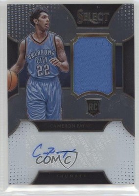 2015-16 Panini Select Rookie Materials 111/125 Cameron Payne #RA-CPY Auto RC y3x