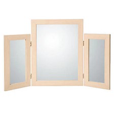 Large Self Standing Dressing Table Mirror-Black, White, Beech Effect, Oak Effect